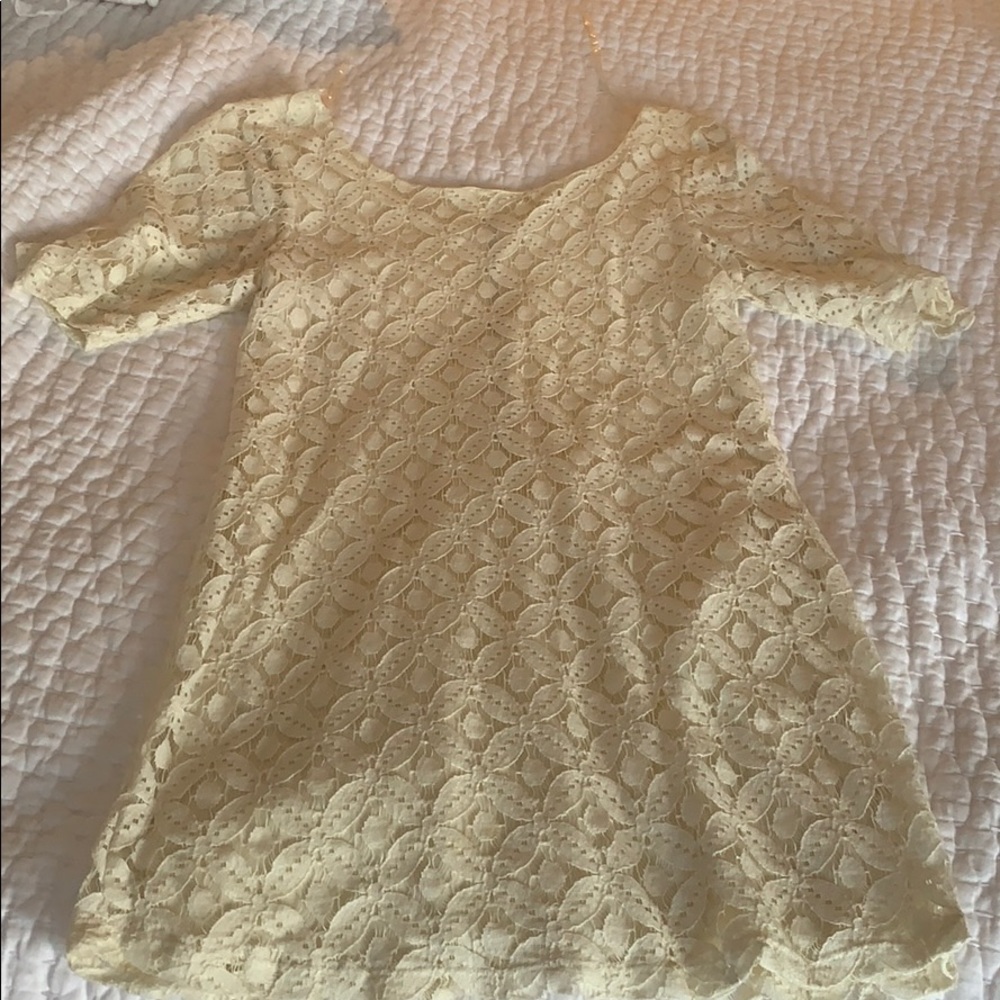 White sleeved dress